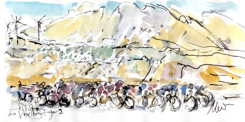 La Vuelta, Stage 2, by Maxine Dodd
