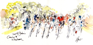 Coming to Wrexham, Tour of Britain, Stage 1, by Maxine Dodd
