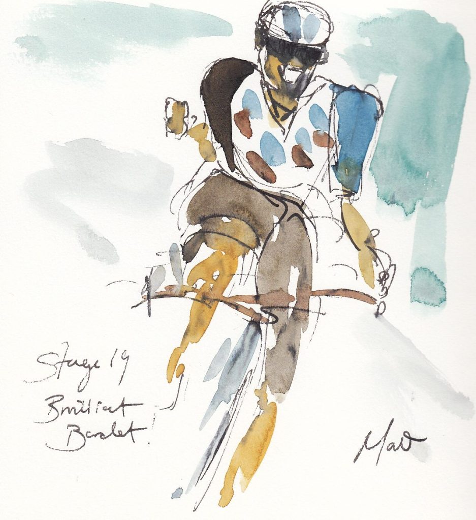 Tour de France, cycling, art, Maxine Dodd