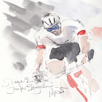 Tour de France, art, Jasper Stuyven