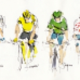 Tour de France, art, Maxine Dodd
