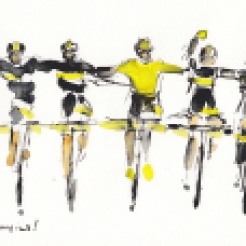 Tour de France, art, cycling, Maxine Dodd
