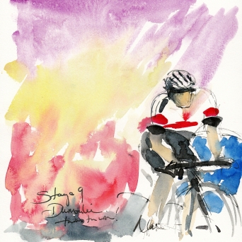 Tour de France, art, Maxine Dodd