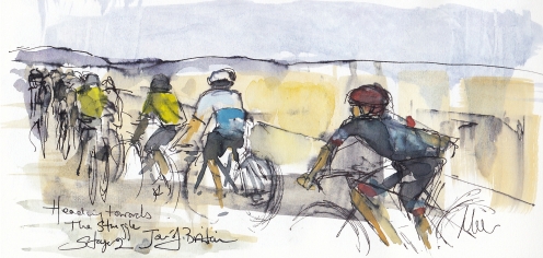 Cycling, art, Tour of Britain, Maxine Dodd