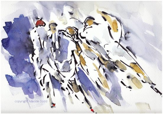 Six Nations, Rugby art, England v Scotland - Storming
