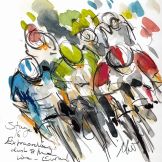 cycling art, tour de france