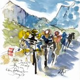 cycling art, tour de france