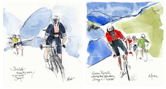 Tour de France 2022 - Barguil et Bardet